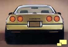 C4 Corvette, rear view