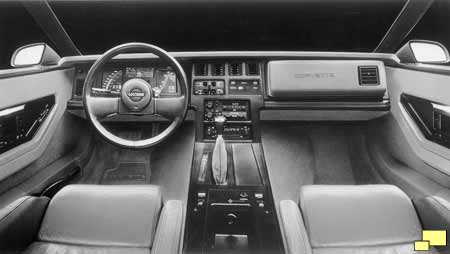 1985 Corvette interior