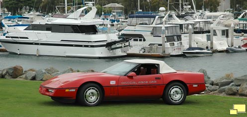 1986 Corvette Convertible in Red