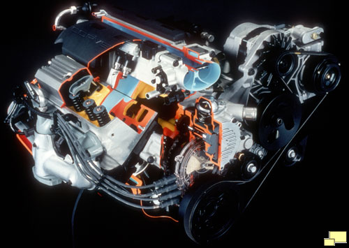 1992 Corvette LT1 Engine cutaway view