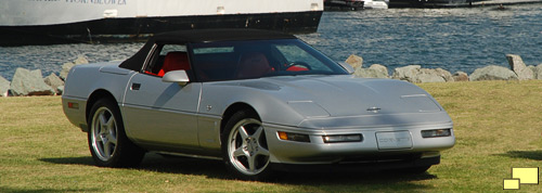 1996 Corvette convertible in Sebring Metallic Silver