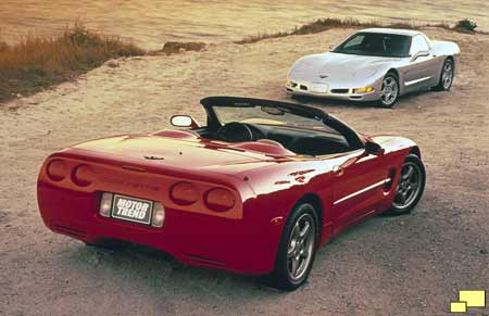 1998 Corvette convertible, coupe
