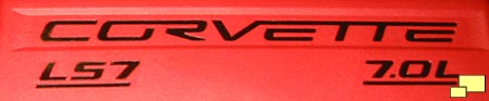 2006 Corvette Z06 engine cover