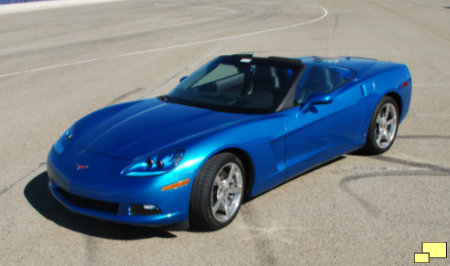2009 Corvette Convertible in Jetstream Blue