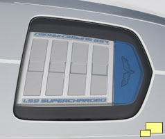 2009 Corvette LS9 ZR1 Lexan Hood Window