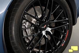 2011 Corvette Z06 Carbon Limited Edition Black 20-spoke 20-inch rear wheel