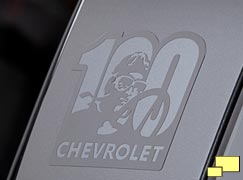 2012 Chevrolet Corvette Centennial Edition graphic logo featuring the Louis Chevrolet