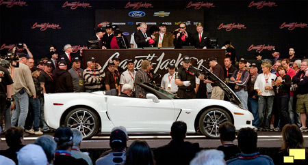 Barrett-Jackson auction of 2013
Chevrolet Corvette convertible with 427 cubic inch motor