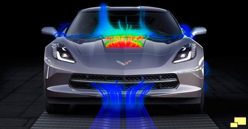 2014 Chevrolet Corvette C7 front airflow