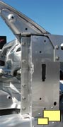 2014 Corvette chassis windshield frame, door mount