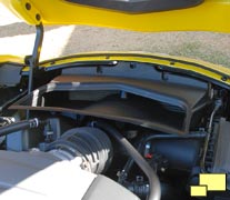 2014 Corvette radiator hood shroud