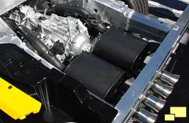 2014 Chevrolet Corvette C7 rear mounted seven speed manual transmission