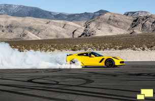 2016 Chevrolet Corvette C7 Z06 Tire Smoke