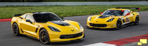 2016 Corvette C7.R Special Edition (left) with Competition C7.R