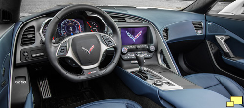 2016 Chevrolet Corvette Twilight Blue Design Package Interior