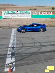 2016 Chevrolet Corvette w/Z51 in Laguna Blue Tintcoat At Willow Springs International Raceway