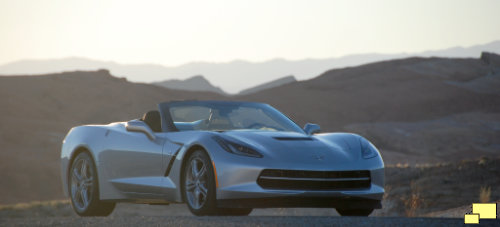 2016 Corvette C7 Convertible in Blade Sliver at the Valley of Fire State Park, Nevada