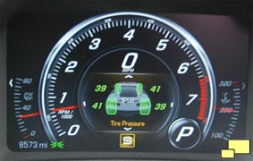 2016 Chevrolet Corvette C7 Tire Pressure Gauge