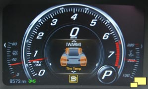 2016 Chevrolet Corvette C7 Tire Temperature Gauge