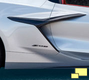 2023 Chevrolet Corvette Z06 wishbone side intake trim