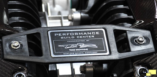 2023 Corvette Z06 LT6 Performance Build Center Plaque