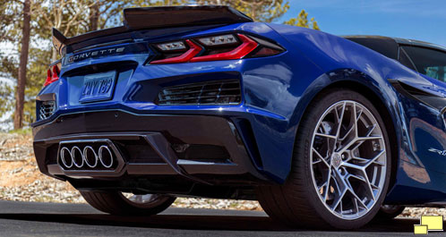 2025 Chevrolet Corvette ZR1 Convertible Rear View Exhaust