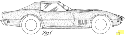 Corvette C3 Patent Drawing