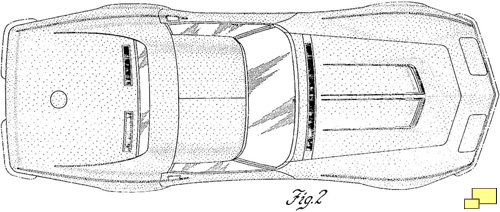 Corvette C3 Patent Drawing