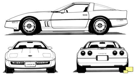 1984 Corvette drawings
