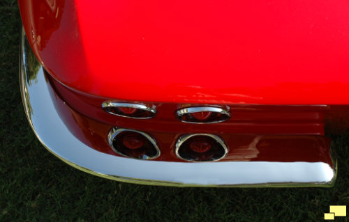 Corvette C2 Taillight Bumper Reflection