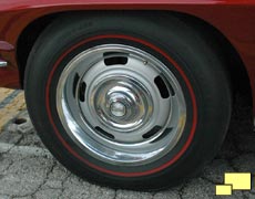 1967 Chevrolet Corvette Stingray Rally Wheel with Redline Tires