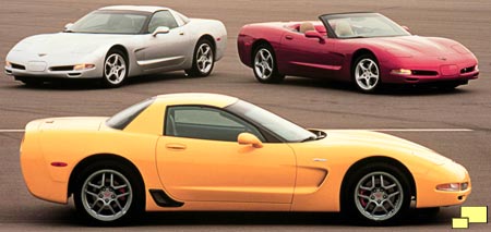 2001 Corvette lineup