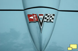 Corvette C2 front nose emblem