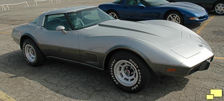 1978 Corvette with special 1978 only two tone silver paint