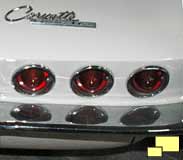 Mid year Corvette with three tail light customizing