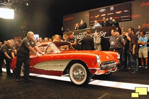 1957 Corvette in Venetian Red at Barrett-Jackson Auction