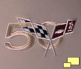 Corvette 50th aniversary seat embroidary
