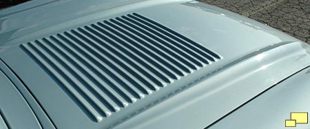1958 Corvette hood with (non-functional) louvers