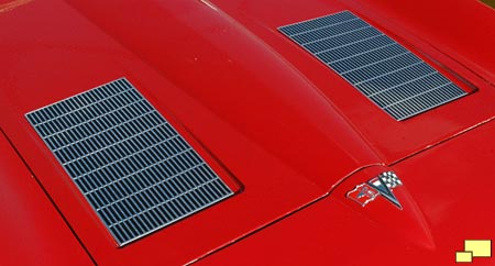 1963 Corvette hood with faux louvers