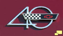 1993 40th Anniversary Corvette emblem