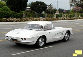 1961 Corvette, with hardtop, in Ermine White