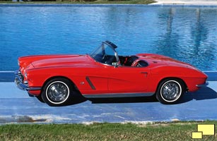 1962 Corvette, in Roman Red