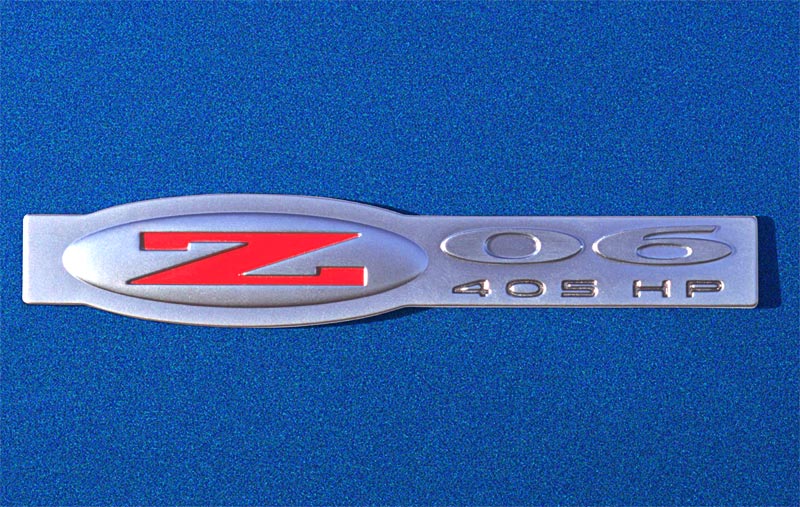 2002 Corvette Z06 side emblem